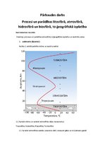 Konspekts 'Procesi un parādības litosfērā, atmosfērā, hidrosfērā un biosfērā, to ģeogrāfisk', 1.