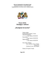 Referāts 'Ekoloģiskā būvniecība', 1.