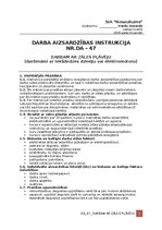 Paraugs 'Darba aizsardzības instrukcija darbam ar zāles pļāvēju', 1.