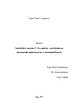 Referāts 'Ideoloģiskās kustības 19.-20.gadsimtā - sociālistisko un komunistisko ideju pama', 1.