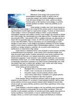 Eseja 'Saules enerģija', 1.