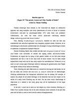 Eseja 'Reaction Paper on Chapter III "Thermostats, Lemons and Other Families of Models"', 1.