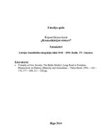 Konspekts 'Latvijas žurnālistika okupāciju laikā (1940.-1990.). Radio. TV. Cenzūra', 1.