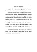 Eseja 'All Good Things Come to an End', 1.