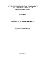 Referāts 'Fitoterapija dzīvnieku ārstēšanā', 1.