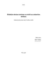 Referāts 'Fiziskās slodzes ietekme uz sirdi un asinsrites sistēmu', 1.