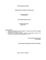 Eseja 'Ko izveidoja Romas līgums? Kas no Romas līguma pamatiem ir saglabājies līdz mūsd', 1.