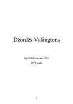 Referāts 'Džordžs Vašingtons', 1.
