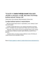 Konspekts 'Latvijas kultūras kanons', 2.