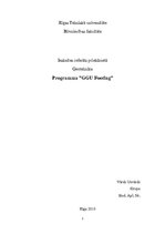 Referāts 'Ģeotehnika. Programma "GGU Footing"', 1.
