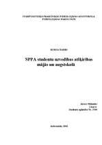 Referāts 'Studentu uzvedības atšķirības mājās un augstskolā', 1.