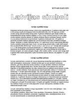 Referāts 'Latvijas valsts simboli', 1.