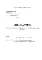 Diplomdarbs 'Оценка экономической и финансовой деятельности фирмы в условиях экономического к', 3.
