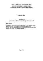 Konspekts 'Interneta sociālie mediji. Blogu un sociālo tīklu iespējas', 1.