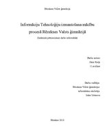 Referāts 'Informācijas tehnoloģiju izmantošana mācību procesā Rēzeknes Valsts ģimnāzijā', 1.