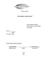 Prakses atskaite 'SIA "Deloitte Audits Latvia"', 1.