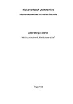 Paraugs 'Laboratorijas darbs mācību priekšmetā "Civilā aizsardzība"', 1.