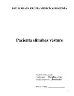 Paraugs 'Pacienta slimības vēsture', 1.