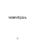 Referāts 'Norvēģija', 1.