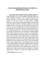 Konspekts 'Latvija reģionalizētajā (Eiropas Savienībā) un globalizētajā pasaulē', 1.