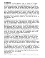 Eseja 'The Ku Klux Klan', 1.