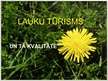 Prezentācija 'Lauku tūrisms un tā kvalitāte', 1.