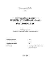 Diplomdarbs 'Pašvaldības loma tūrisma attīstībā Jelgavā', 1.