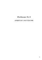 Diplomdarbs 'Pašvaldības loma tūrisma attīstībā Jelgavā', 84.