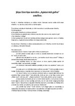 Konspekts 'Jāņa Ezeriņa noveles "Apstarotā galva" analīze', 1.