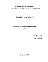Referāts 'Skolotāja profesionālā identitāte', 1.