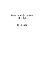 Referāts 'Zīmes filosofijā. Iņ un Jan', 1.