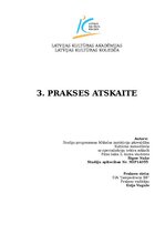 Prakses atskaite 'Radošā industrija SIA "Jampadracis BB"', 1.
