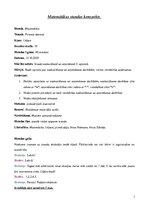 Konspekts 'Matemātikas stundas konspekts 1.klasei', 1.