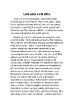 Eseja 'Labi vārdi sirdi silda', 1.