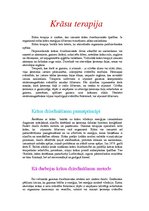 Konspekts 'Krāsu terapija', 2.