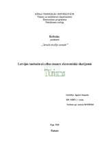 Referāts 'Latvijas tautsaimniecības nozare ekonomiskā skatījumā. Tūrisms', 1.
