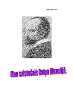 Eseja 'Mani saistošais Raiņa filosofijā', 1.