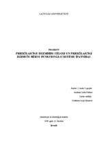 Konspekts 'Priekšlaicīgu dzemdību cēloņi un priekšlaicīgi dzimušu bērnu funkcionālo sistēmu', 1.