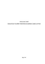 Diplomdarbs 'Koalīcijas valdību veidošana 8.Saeimas laikā Latvijā', 1.