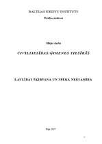 Konspekts 'Ģimenes tiesības', 1.