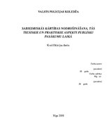 Diplomdarbs 'Sabiedriskās kārtības nodrošināšana, tās tiesiskie un praktiskie aspekti publisk', 1.