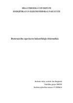 Referāts 'Datormācība (speckurss industriālajā elektronikā)', 1.