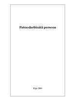 Referāts 'Pašnodarbinātā persona', 1.