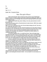 Eseja 'Paris - the Capital of France', 1.