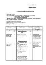 Konspekts 'Sporta stundas konspekts kustību rotaļās 1.klasei', 1.