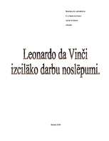 Referāts 'Leonardo da Vinči izcilāko darbu noslēpumi', 13.