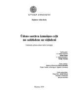 Referāts 'Ūdens sastāva izmaiņas ceļā no saldūdens uz sāļūdeni', 1.