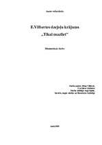 Referāts 'E.Vilbertes dzejoļu krājums', 1.