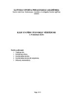 Konspekts 'Kāju un pēdu stāvokļu vērtējums', 1.