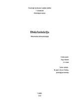 Referāts 'Diskriminācija', 1.